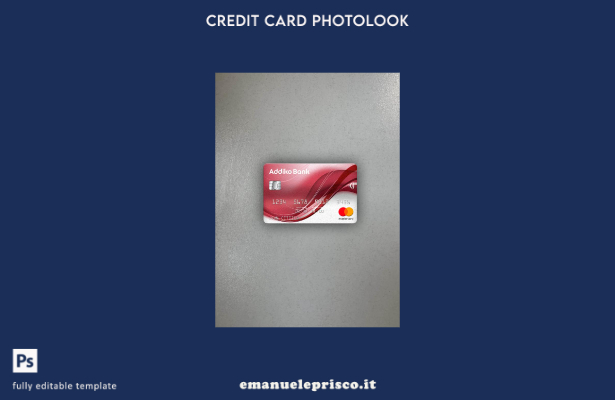 stile verificato Montenegro Addiko Bank modello frontale photolook mastercard